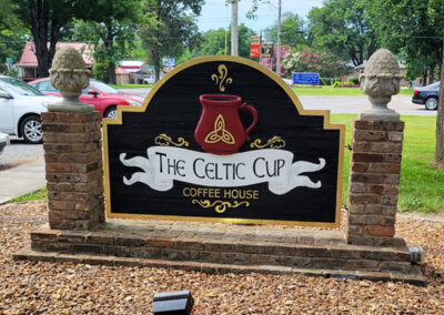 The Celtic Cup sign