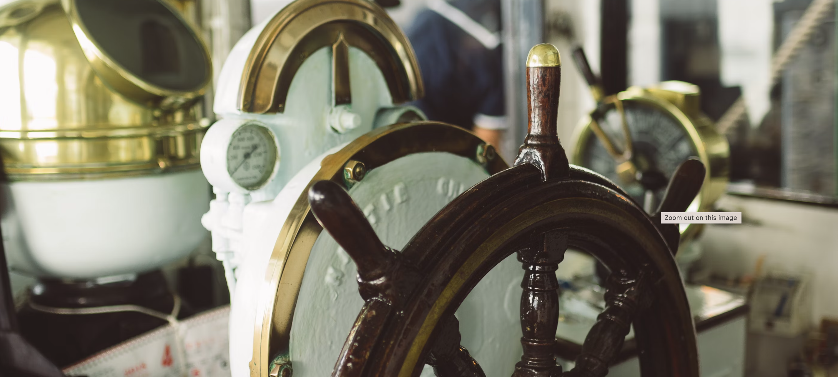 Steering wheel of a ship